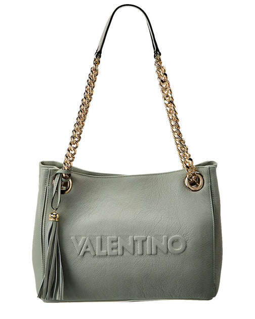 Valentino by Mario Valentino Kali Logo Embossed Leather Shoulder Bag - Free  Shipping