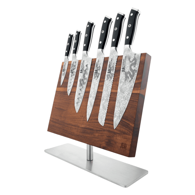 Cuisine::pro ID3 Black Samurai Sakai 7-Piece Knife Block Set