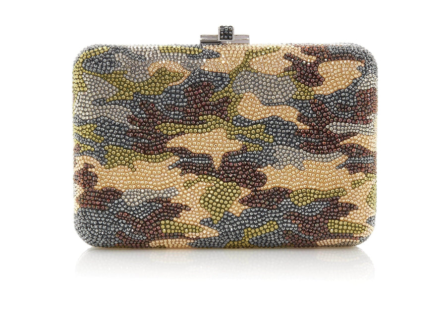 Judith Leiber Couture Serpent Snakeskin Clutch Bag