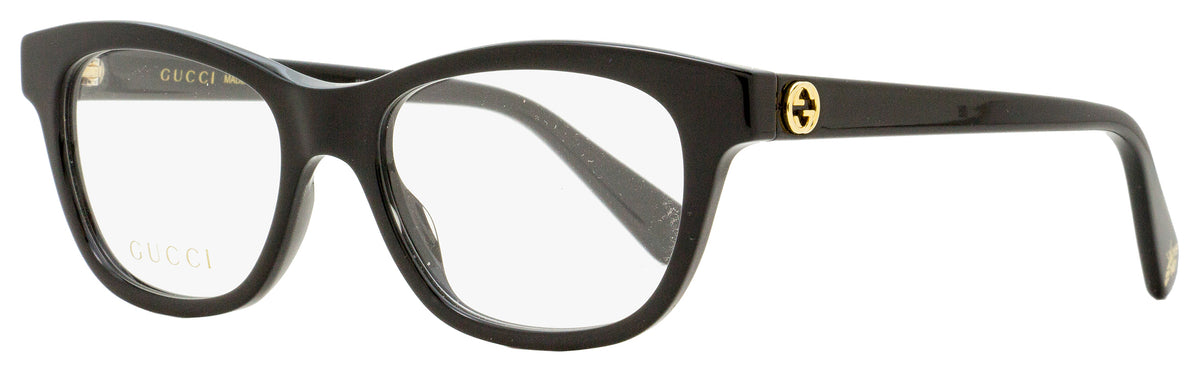 Gucci Women S Rectangular Eyeglasses Gg0372o 001 Black 51mm Shop Premium Outlets