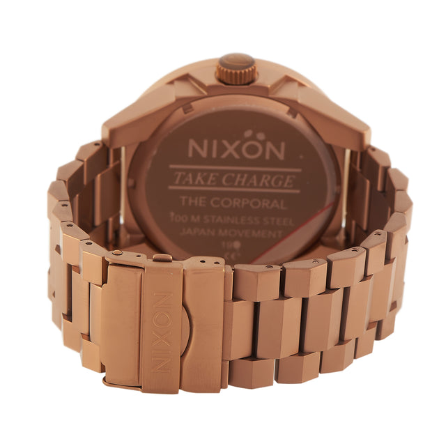 Nixon Corporal Ss Matte Copper And Gunmetal Watch A346-3165-00 ...