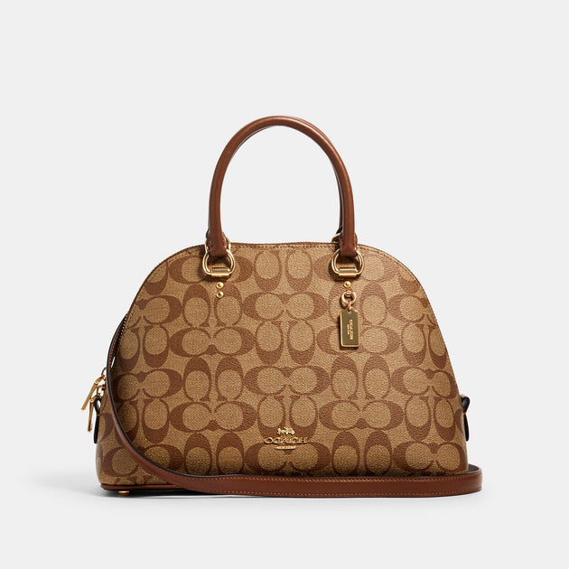 Coach Katy Satchel In Signature Canvas in 2023