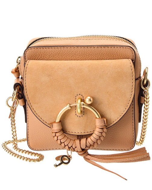 Roseau Leather Crossbody Handbag In Poppy Pink