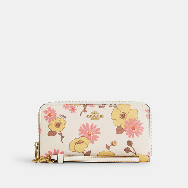 Coach Outlet Accordion Card Case with Floral Cluster Print - Multi - One Size