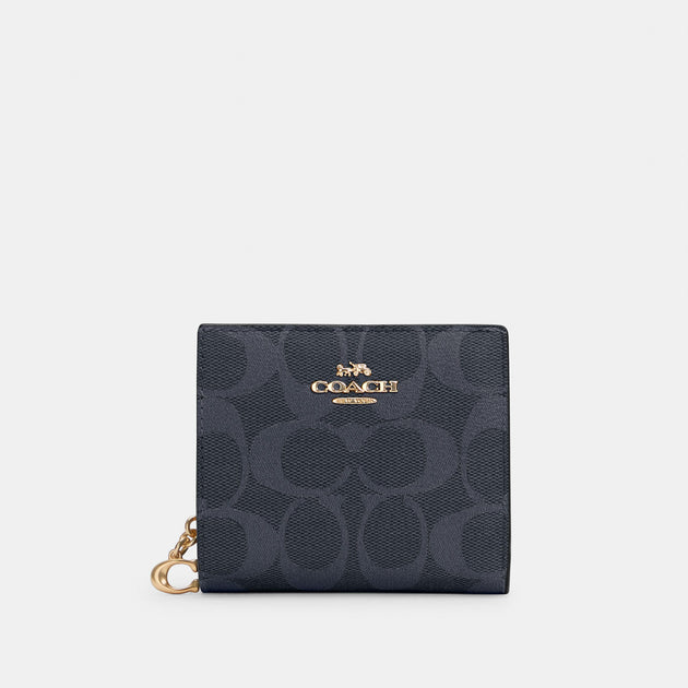 Louis Vuitton Black & Multi Coated Canvas Snap Closure Card Holder Wallets