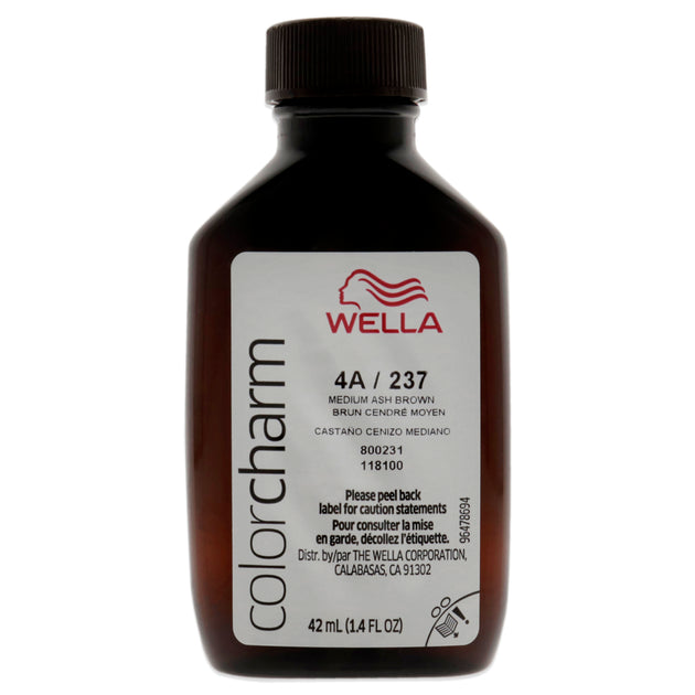Wella Color Charm Permanent Liquid Haircolor - 237 4a Medium Ash Brown By  For Unisex - 1.4 Oz Hair Color