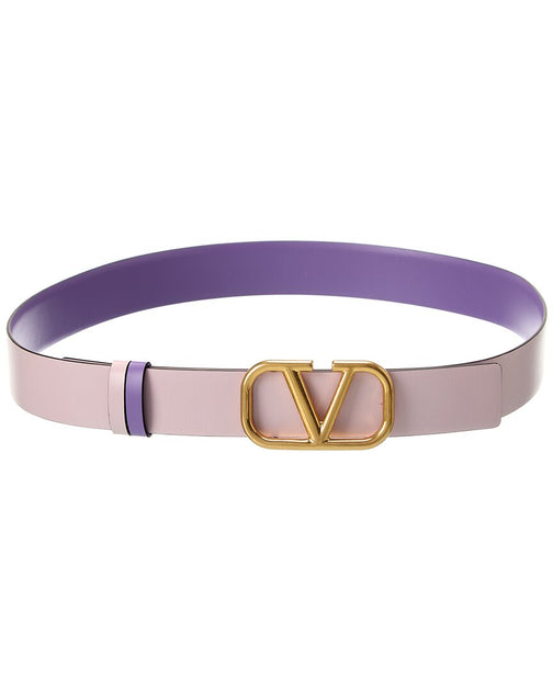 Valentino Garavani 30mm Reversible Vlogo leather belt - ShopStyle