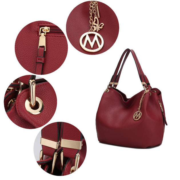 MKF Collection Lux Hobo Handbag with Wallet by Mia K.- 2 pcs