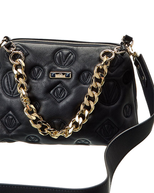 Valentino By Mario Valentino, Bags, Valentino By Mario Valentino Ink Blue  Made In Italy Mia Rock Leather Crossbody