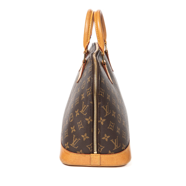 Louis Vuitton Alma PM Monogram Canvas Leather Hand Bag Authentic Vintage  VI1914