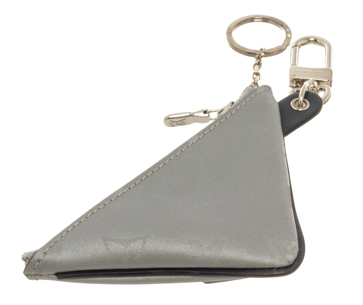 Louis Vuitton, Bags, Louis Vuitton Triangle Key Pouch Limited Edition Titanium  Monogram Canvas Gray