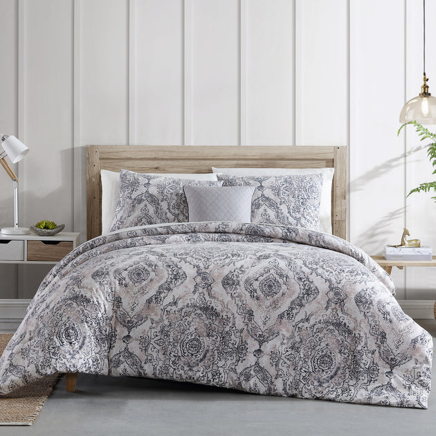 Modern Threads - Marissa Collection Comforter Set - Reversible Microfiber - Elegant  Printed Bed Set - Includes Comforter, Sheets, Shams, & Pillow - Luxurious  Bedding Queen