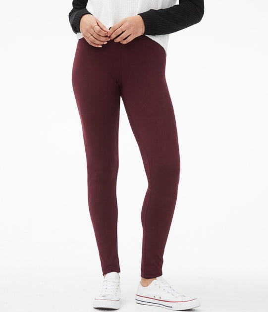 J. Jill, Pants & Jumpsuits, J Jill Pima Cotton Ankle Leggings In Burgundy  Size Medium