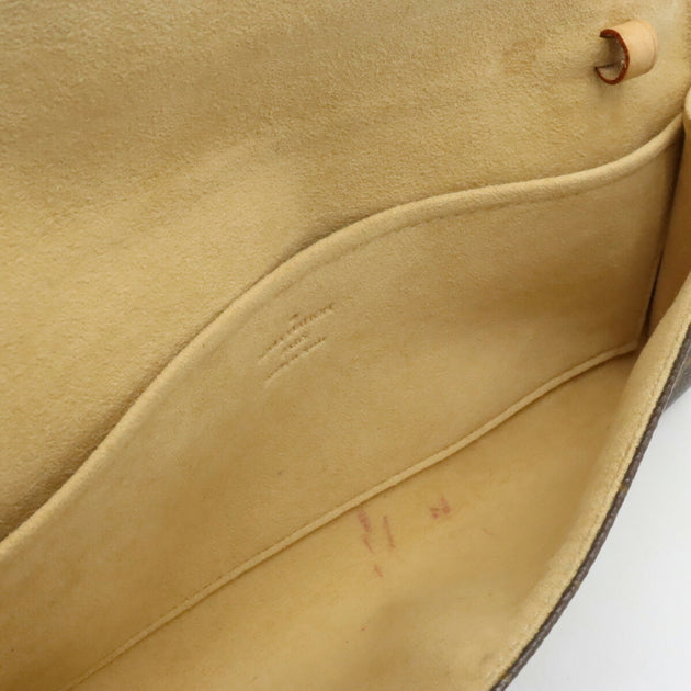 Louis Vuitton Pochette Twin Gm Brown Canvas Clutch Bag (Pre-Owned)