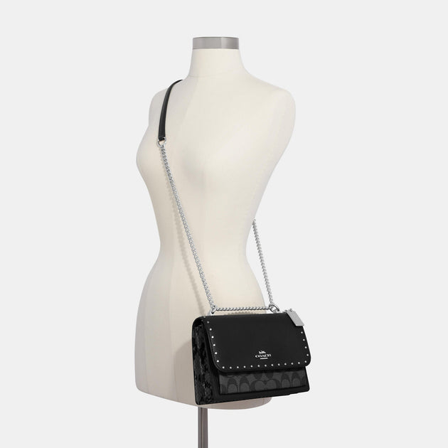 Victoria's Secret The Victoria Mini Shoulder/Crossbody Bag Black Stud Mix  NEW