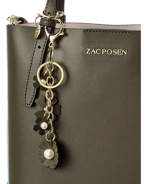 Zac Posen Earthette Floral Garden Mini Chain Leather Shoulder Bag