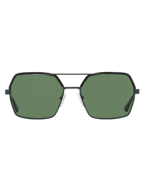 Marni Unisex Rectangular Sunglasses Me2106s 009 Blackgreen 55mm Shop 