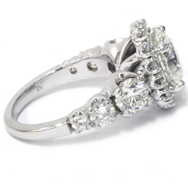 FRED of Paris Lovelight 950 Platinum Diamond Ring, Sizes 5.5 to 7.5