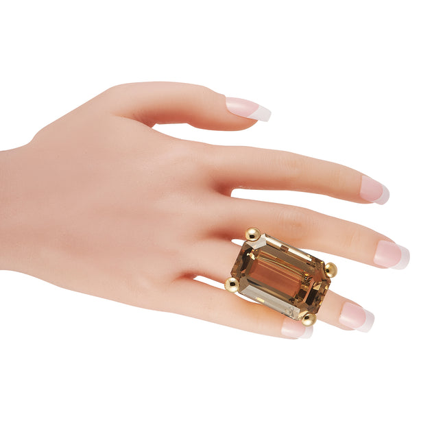Louis Vuitton Empreinte Ring, Pink Gold and Diamonds. Size 58