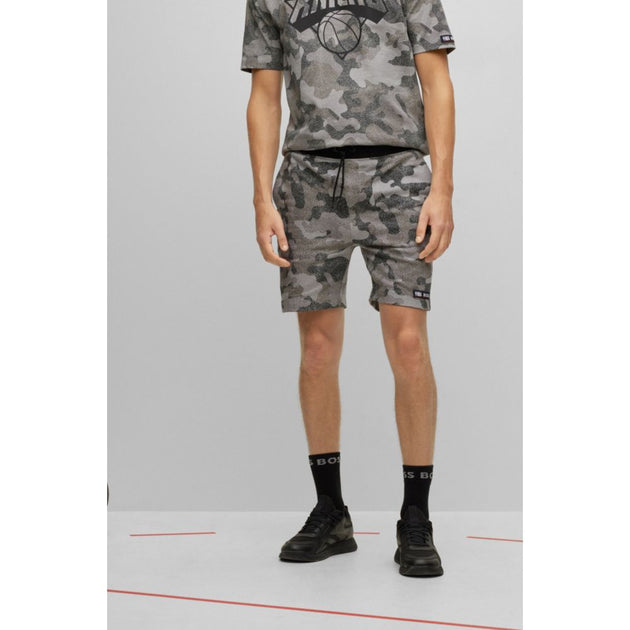 BOSS - BOSS & NBA cotton-jersey T-shirt with camouflage pattern