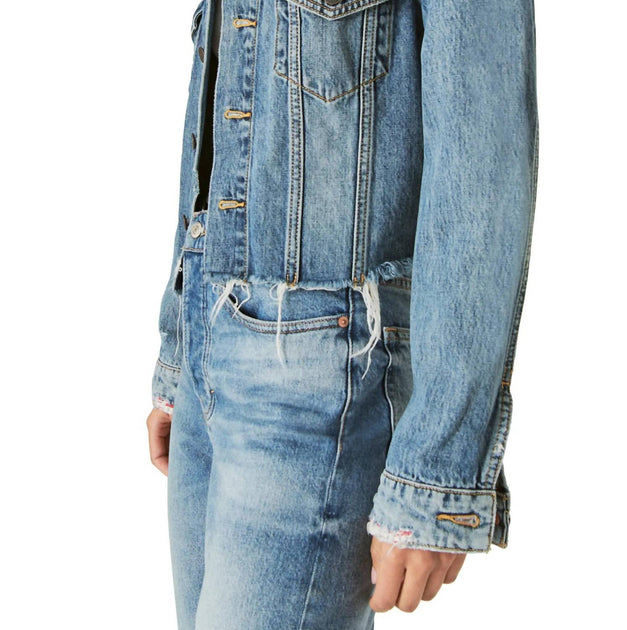 Lucky Brand womens Legend Denim Jacket Jeans, Land of the Free