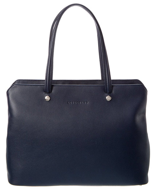Buy Longchamp Le Pliage Cuir Backpack - Blue At 43% Off
