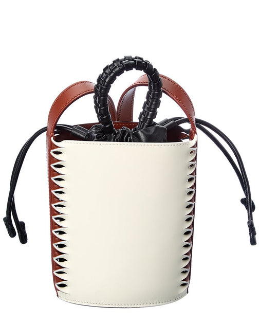 Shop Chloé Louela Leather Bucket Bag