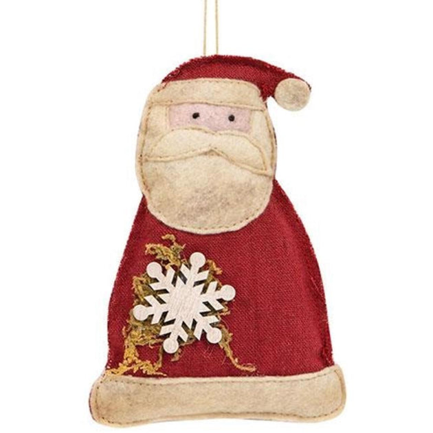 HomeGifo Fabric Santa with Snowflake Ornament | Shop Premium Outlets