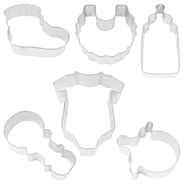 R&M International Baby Cookie Cutter And Stamper Set, 10 Piece Set ...