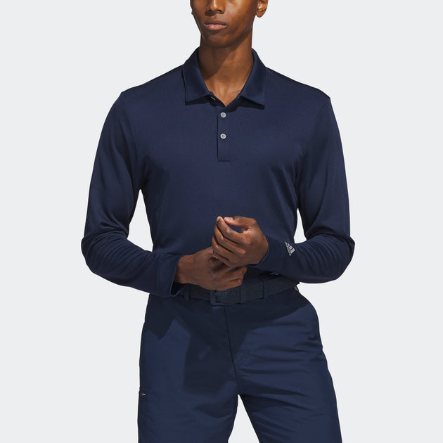 adidas Men's Long Sleeve Polo Shirt | Shop Premium Outlets