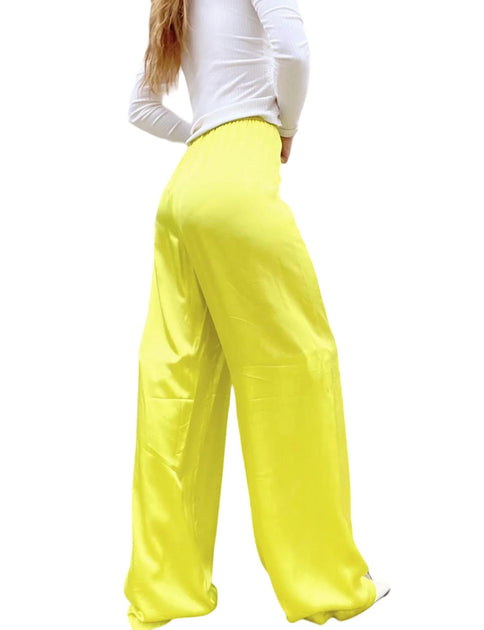 Enza Costa High Waist Wide Leg Pant In Acid | Shop Premium Outlets