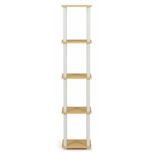 Square Rack Display Ideas Furinno Turn-s-tube 5-tier Corner Square Rack Display Shelf With Square ...
