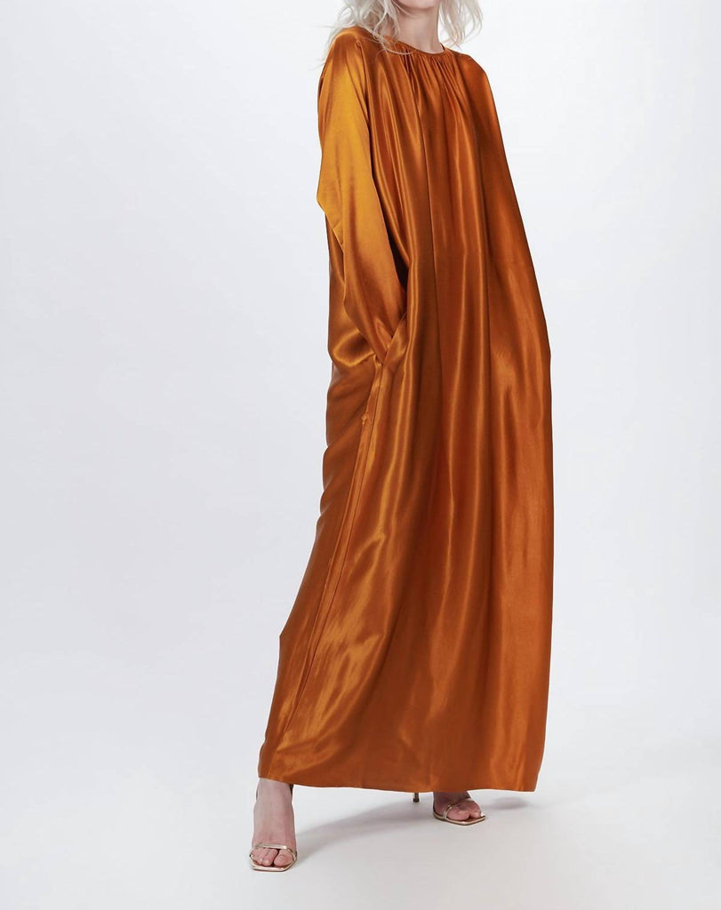 Asceno Rhodes silk maxi dress - Orange