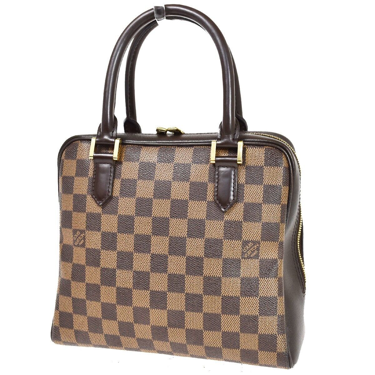 Louis Vuitton Manhattan PM Brown Canvas Handbag (Pre-Owned)