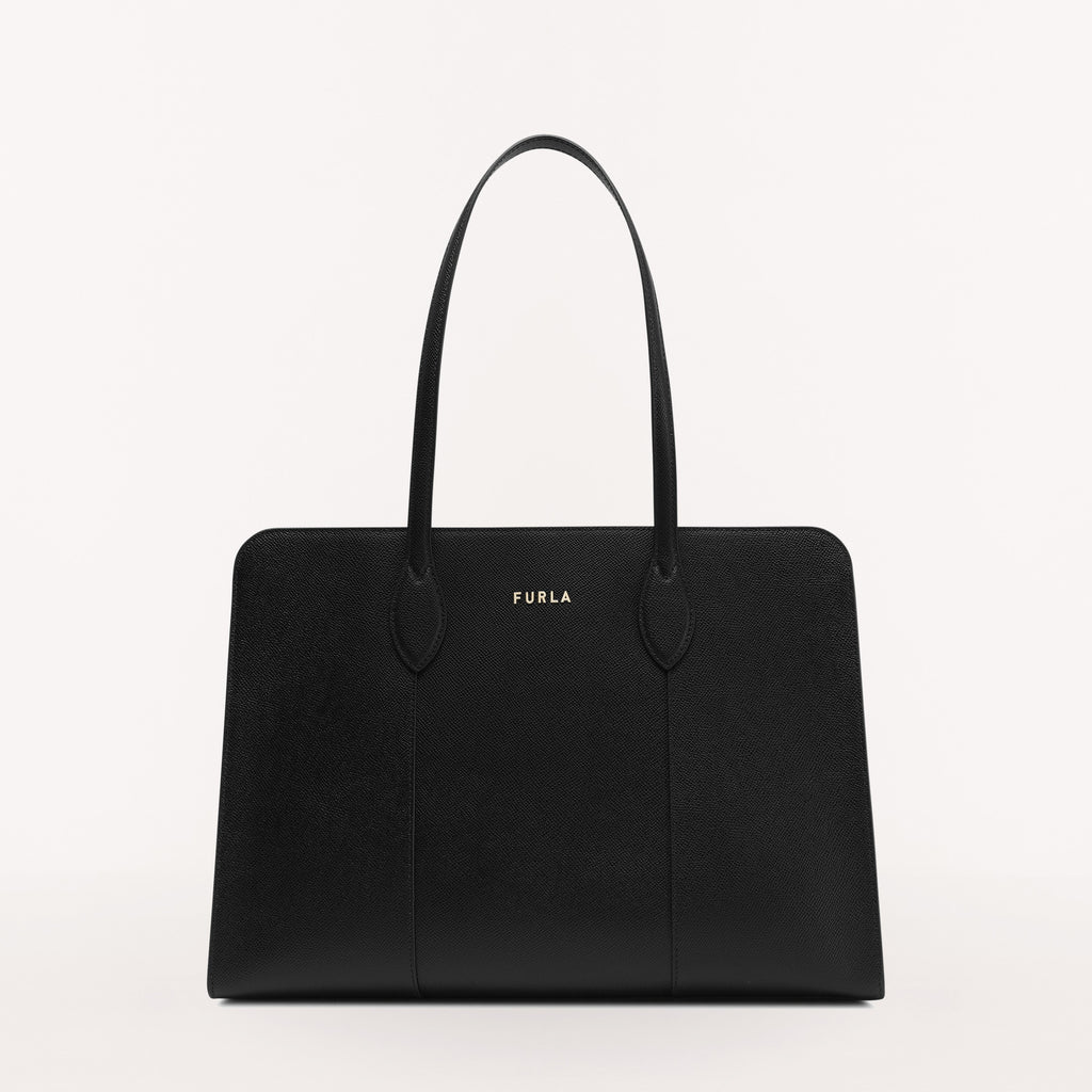 Furla Gilda M Black Shopping Bag
