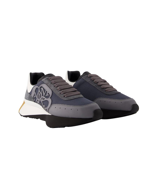 alexander mcqueen Sprint Runner Sneakers - - Canvas - Multi | Shop ...