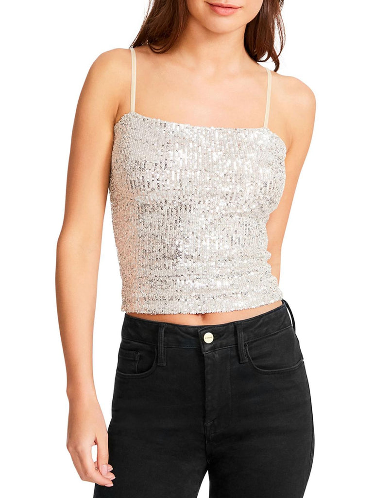 Womens Sequined Layering Tank Top