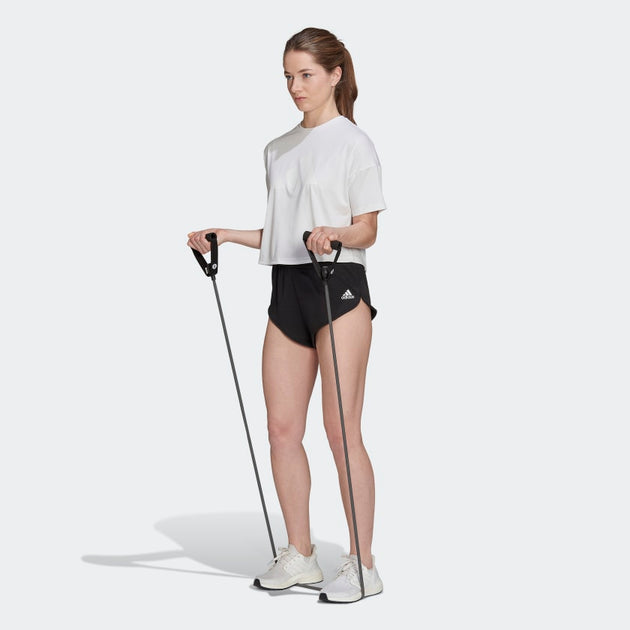 adidas Women's Hyperglam Mini Shorts | Shop Premium Outlets