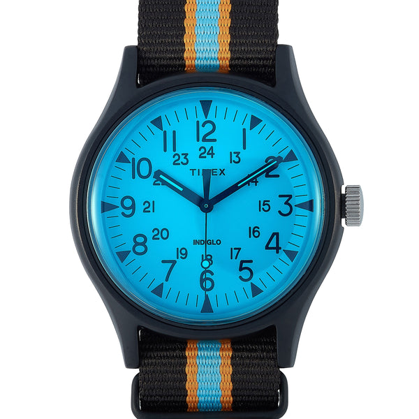 Timex Mk1 Aluminum California 40 Mm Blue Dial Watch Tw2t25400