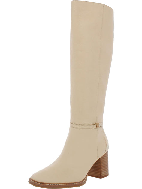 Sam Edelman Elsy Womens Leather Block Heel Knee-High Boots | Shop ...