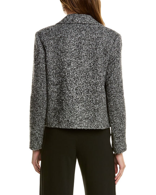 St. John Herringbone Tweed Wool & Alpaca-blend Jacket | Shop Premium ...