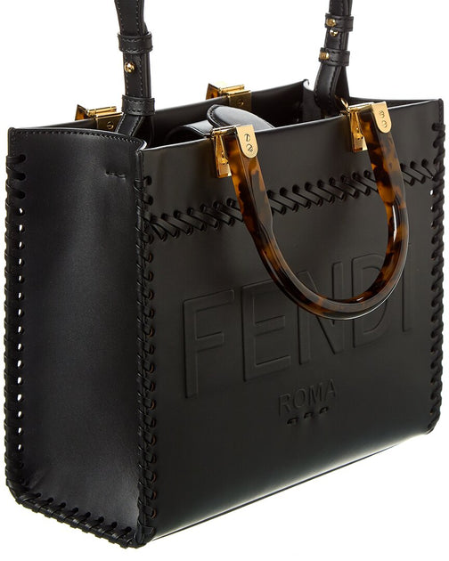 FENDI Sunshine Small Leather Tote | Shop Premium Outlets