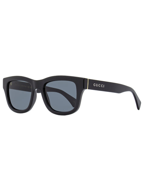Gucci Men's Rectangular Sunglasses Gg1135s 002 Black 51mm | Shop ...