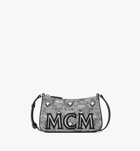 MCM Aren Shoulder Bag In Vintage Monogram Jacquard | Shop Premium Outlets