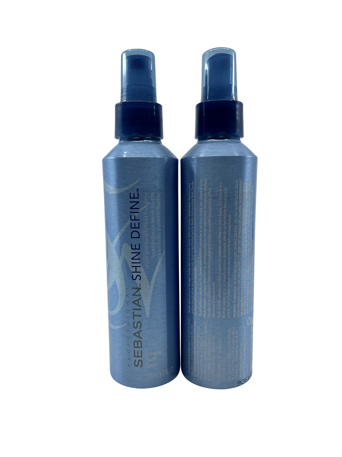 Sebastian Shine Define Shine & Flexible Hold Hairspray 6.7 Oz Set Of 2