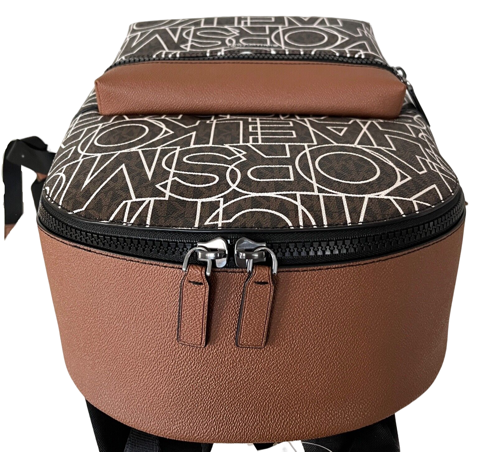 Michael Kors Men's Cooper Large MK Multi Leather Backpack Bag