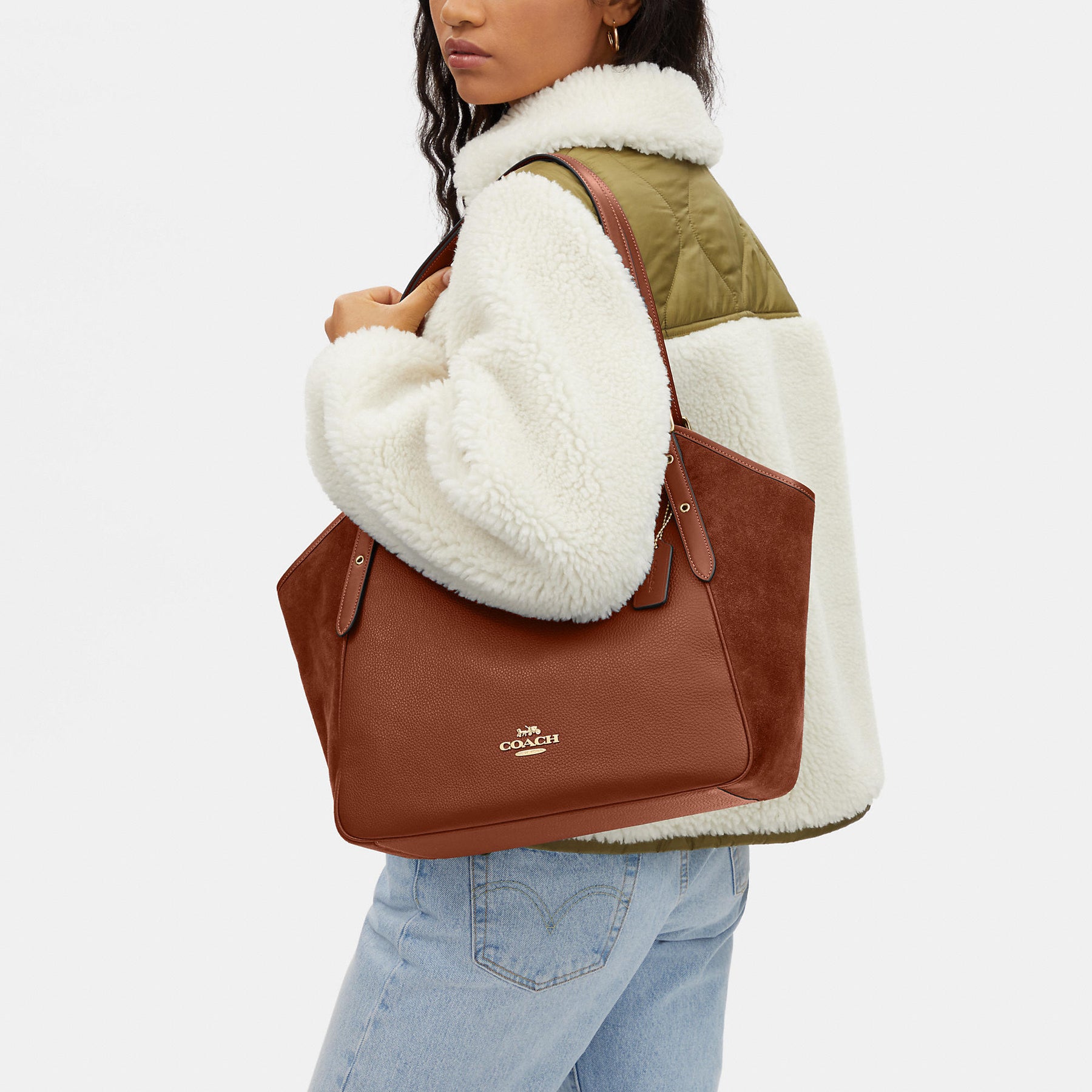 Coach Outlet Meadow Shoulder Bag in Signature Canvas - Multi