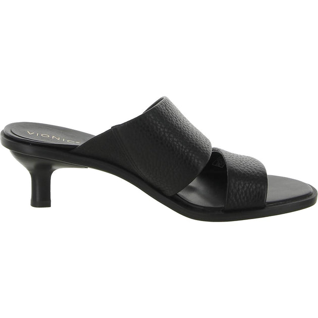 Vionic Ivelle Womens Leather Slide Heels | Shop Premium Outlets