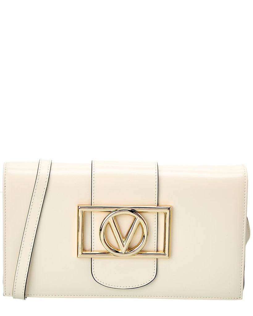 Valentino by Mario Valentino Diana V-Logo Leather Shoulder Bag