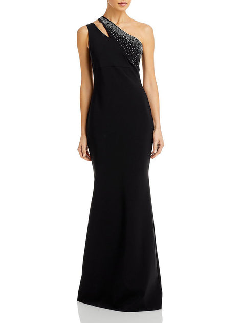 Chiara Boni Womens Rhinestone Gown Evening Dress | Shop Premium Outlets